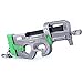 manhuancheng P90 Submachine Gun Games Collection 1/6 Metal Trumpet Model Action Figure Keychain Gift for Children