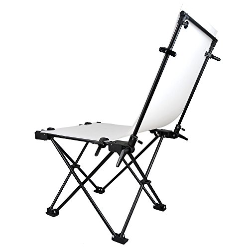Neewer Foldable Portable Studio Photo Shooting Table with Aluminum Frame + 24x51/ 60x130cm Glossy Frosted Surface Board Cover + Carrying Bag for Still Life Photography