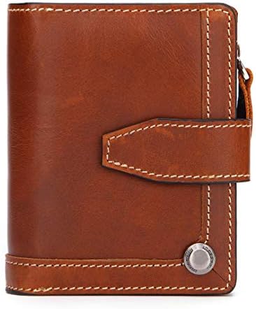 RFID Leather Wallet Men Vallet with Coin Purse Pockets Slim Mini Walet