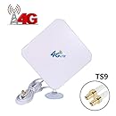 AMAKE 4G LTE Antenna TS9 Connector Dual Mimo Outdoor Signal Booster Amplifier Receiver 35dbi High Gain Long Range Network Ethernet for Wifi Router Mobile Broadband(TS9)