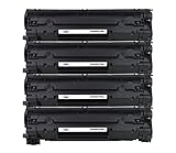 4 Pack Cool Toner� Compatible Toner Cartridge Replacement for HP CE278A, 278A...
