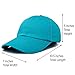 Dalix Unisex Unstructured Cotton Cap Adjustable Plain Hat, Teal