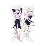 Hunter × Hunter Killua Zoldyck Body Pillowcase Killua Zoldyck Dakimakura (50x150cm Peach skin, 1)