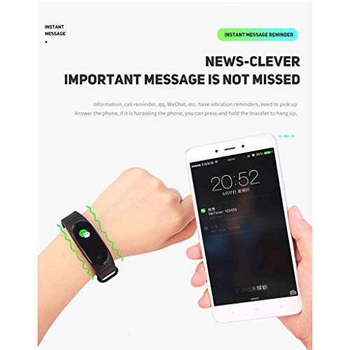 DZTZ Fitness Tracker Watch, Activity Tracker with Heart Rate Monitor Blood Pressure Monitor, Pedometer Watch with Sleep Monitor Smart Bracelet Watch with Step Counter, Calorie Counter (Black)
