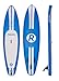 iRocker Paddle Boards Inflatable 11-Feet Long X 6-Inch Thick SUP Package (Blue) …