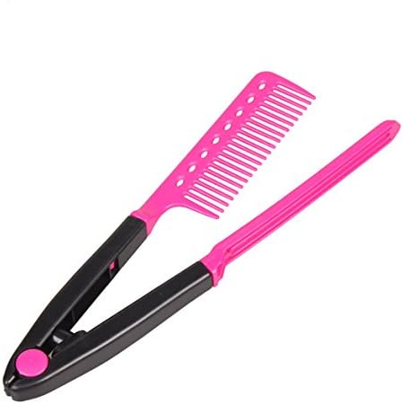 Everpert Fashion V Type Hair Straightener Comb DIY Salon Hairdressing Styling Tool