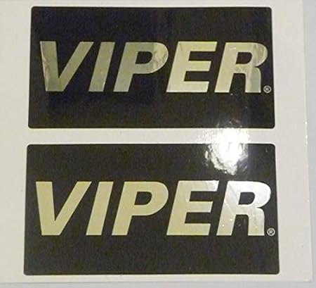 Amazon カー セキュリティ アラーム ブランド Viper バイパー 付属 ステッカー 2枚1組 内貼り 外貼り兼用 カーセキュリティ 車 バイク