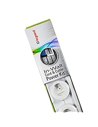 Wiremold Company cmk70 Cable de TV de pantalla plana y kit de alimentación por cable