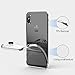 iPhone X Clear Case, WLKSUS Clear Slim Premium Hybrid TPU Anti-Scratch Bumper Cover for Apple iPhone X (Silver)