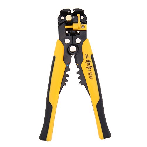 Iglobalbuy 3 In 1 8" Automatic Electric Cable Wire Striper Cutter Crimper Stripper Pliers Terminal Tool W/Self-adjusting Jaws AWG24-10 (0.2~6.0mm²) - Thumbnail 7