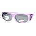 Womens Polarized Fit Over Glasses Sunglasses Oval Rhinestone Frame Purple