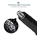 ANVAVA USB Rechargeable Nose Ear Hair Trimmer Nose Hair Clipper with Stainless Steel 360° Rotating Dual Edge Blade (No Batteries Needed)