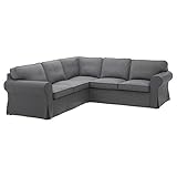 IKEA Original Ektorp Cover for sectional, 4-Seat Corner (Cover Only (Nordvalla Dark Gray)
