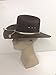 King County Sheriff Hat Brown Lined Cowboy Western Gold Cord LG/XL Zombie Hunter