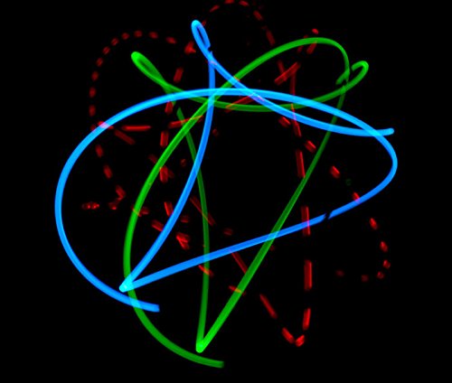 GloFX Exclusive Trans Morph 6-Led Orbit - Lights Spinning Lightshow Orbital Toy Rave Light