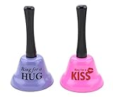 Set of 2 - Wedding Planner Ring for Hug & Kiss Bell - “ Free Hug ” Activity Great Gifts & Fun Creative Novelty Birthday Gifts for Kids or a Party