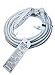 Barium Electric 25 Ft. Extension Cord Angled Plug White 25 Foot | 3 Outlets | 16 AWG | 1625 Watt | 13 Amp | 120 Volt - Electronics, Appliances, Power Tools - 3 Prong, 16 Gauge, w/Ground, 110-125V