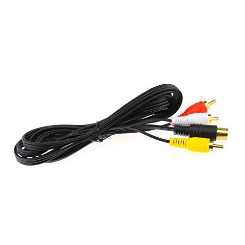Micro Trader 70.87inch RCA AV TV Cable Lead Scart Gold Plated Compatible with Sega Saturn Game Console - Thumbnail 3