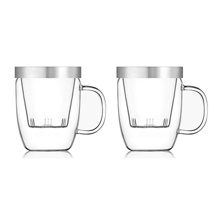 Teacups Green Remi Glass Tea Mug With Stainless Steel Infuser By Teavana Cups Mugs Saucers Teacups