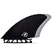 Futures Fins - FK2 GLASS KEEL - BLACK/GREY