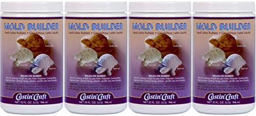Environmental Technology 787 32-Ounce Casting' Craft Mold Builder, Natural Latex Rubber (Fоur Paсk)