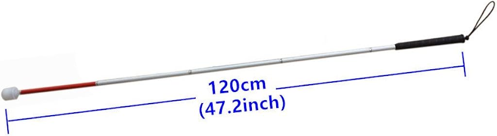 Aluminum mobility folding cane for the blind (folds down 5 sections) - Image 4