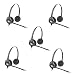 Plantronics HW261n Binaural Wired Office Headset- 5 Pack (Renewed)