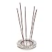 Hosley Round Aluminum Incense Burner/Holder Sticks, 4.50 Diameter.Tibetian Style Aluminum Incense Holder. Ideal Gift for Aromatherapy, Zen, Spa, Vastu, Reiki Chakra, Votive Candle Garden Settings