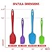 WALFOS Silicone Spatula Set - 600°F High Heat Resistant Non-Stick Silicone Spoon & Spatulas for Baking,Cooking and Mixing - Strong Stainless Steel Core Design (4-Piece Set) - BPA Free & Food Grade