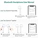 Bluetooth Headphones,Wireless Bluetooth Earphones Mini HD Stereo in-Ear Sports Headset,Wireless Earbuds with Charging Box and Noise canceling Microphone,Compatible with All Leading Smartphonesthumb 1