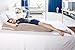 AngQi Full Pregnancy Body Pillow, U Shaped Maternity Pillow for Back Pain Relief and Pregnant Women, with Washable Cover - Khaki