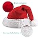HOMEASY Santa Hat for Adults, Unisex Christmas Hats Xmas Holiday Hat Extra Thicken Classic Fur Santa Hats for Adults Party New Year Christmas Day (Red & White)