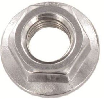 (500pcs) DIN 6923 M10 Hexagon Flange Nuts with serration A2 Stainless Steel, Ships FREE in USA by Aspen Fasteners, ASSP6923210