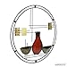 Hosley 24 Inch Diameter Mid Century Modern Vases Metal Circle Wall Art. Ideal Gift for Weddings Special Occasion Home Decor Party Spa Votive LED Gardens Home Office O9