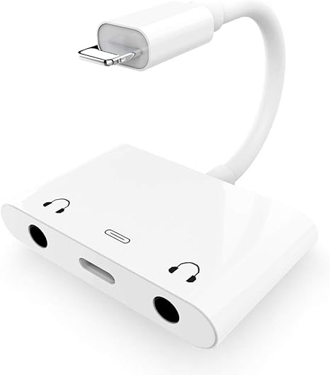 Amazon Com 3 In 1 Dual 3 5mm Headphone Jack Adapter Earphone