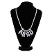 HECHUANG Initial Necklaces for Women 18K Plated Gold Initial Necklace for Men Silver Iced Out Diamond Name Letter Necklace