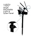 LivEditor Solar Spotlight 8 LED Outdoor Waterproof Wireless Lamp for Patio,Deck,Yard,Garden with Auto Dim/Bright Mode - 1 Pack