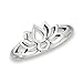 Oxidized Lotus Flower Filigree Vintage Ring .925 Sterling Silver Band Sizes 3-10