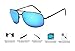 Cali Sun Polar Sunglasses | Polar Sunglasses for Men | Polar Sunglasses for women | Unisex Polarized Sunglasses | Sunglasses Case | (Black Frame, Blue Tint)