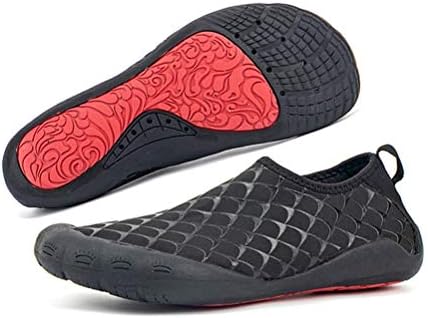 Hotaden Water Shoes for Mens Womens Aqua Waiking Shoes Wide Toe Beach River Walking Shoe for Fishing Outdoor