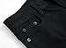 Boy's Black Slim Fit Skinny Jeans Ripped Elastic Waist Pants with Zipper for Kids,Black,14 Slim