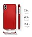 Spigen Thin Fit Designed for Apple iPhone Xs Case (2018) / Designed for Apple iPhone X Case (2017) - Metallic Red