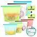 Reusable Silicone Food Storage Bags ,Yeeone 17 Pack Food Grade Airtight Seal Versatile Preservation Bags for Sandwich, Snack, Vegetable, Liquid, Meat, lunch, fruit, Freezer Containers