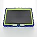 Gumdrop Cases Hideaway Stand for Samsung Galaxy Tab 4 10.1 Rugged Tablet Case Shock Absorbing Cover Royal Blue/Lime SM-T530