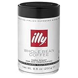 Illy Scuro Whole Bean Coffee Dark Roast Cans - 8.8 Oz (Pack of 6)