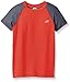 New Balance Boys' Big Short Sleeve Performance Colorblock T-Shirt, Atonic/Thunder, 14-16