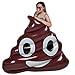 U.S. Pool Supply Giant 5 Foot Inflatable Poop Emoji Pool Float - Fun Kids Swim Party Toy - Huge Funny Summer Lounge Raft