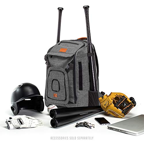 image for Franklin Sports MLB Traveler Plus Baseball Backpack - Baseball Bag or 