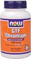 NOW Foods GTF Chromium 200mcg, 250 Tablets,