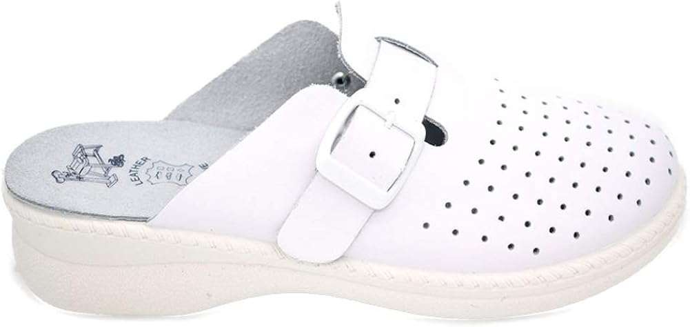 Zoccoli Sanitari Donna, Zoccoli Sanitari Donna e Uomo, Scarpe Infermiere Unisex, Ciabatte Infermiera Antinfortunistiche Zoccolo Cucina Chiuse Clogs Ortopediche Calzature Infermieri Antiscivolo Cachi